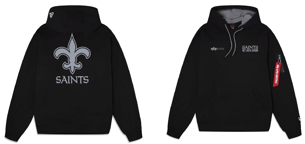 Men New Orleans Saints 2024 Nike NFL black hoodie->nfl t-shirts->Sports Accessory